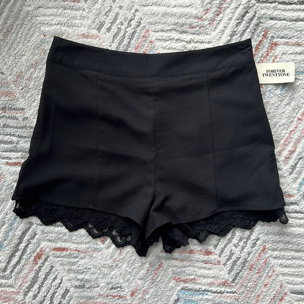 Forever21 Dressy High Waist Black Short